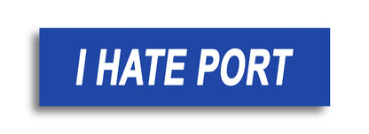 'I HATE ...' Footy Sticker