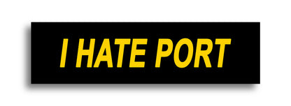 'I HATE ...' Footy Sticker