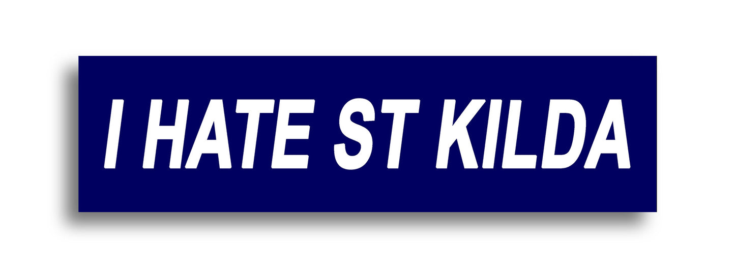 'I HATE ...' Footy Sticker