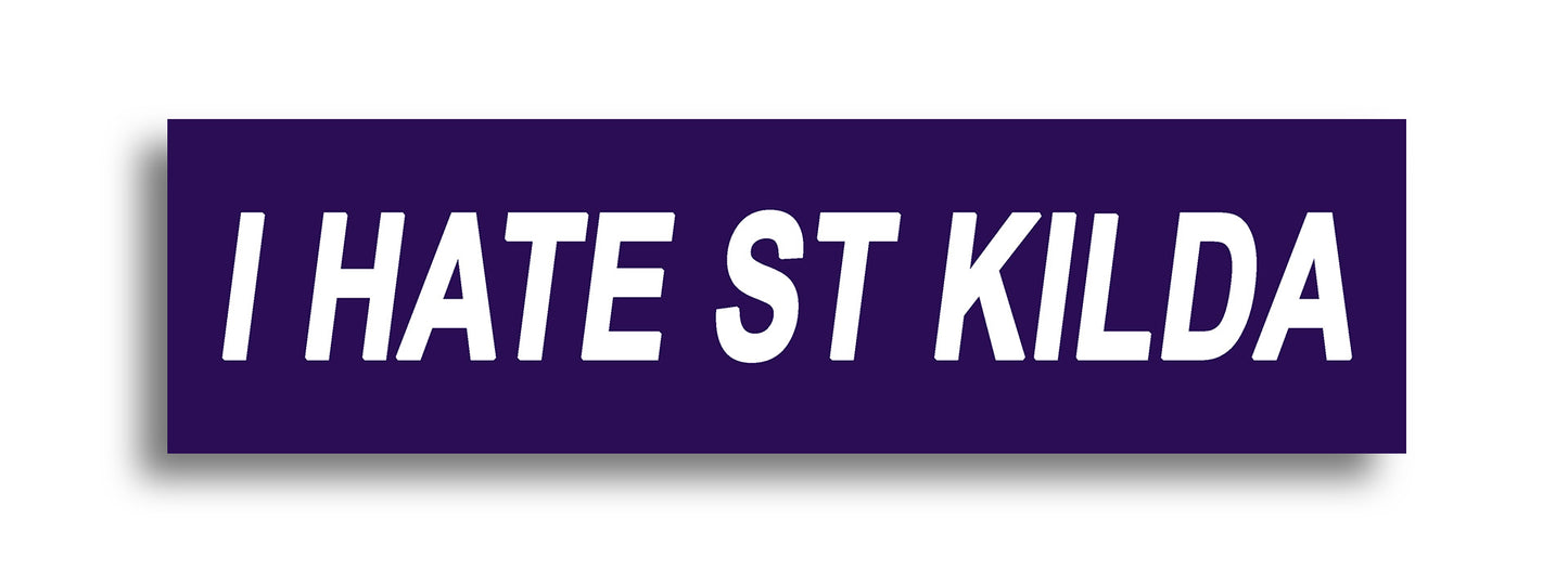 'I HATE ...' Footy Sticker