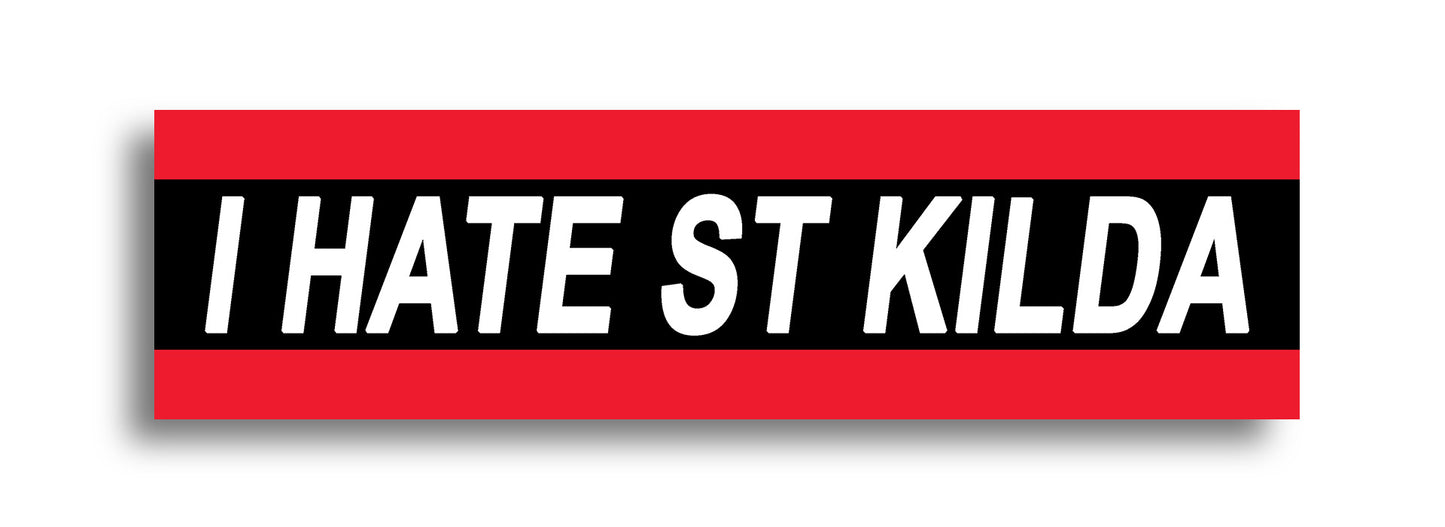 'I HATE ...' Footy Sticker