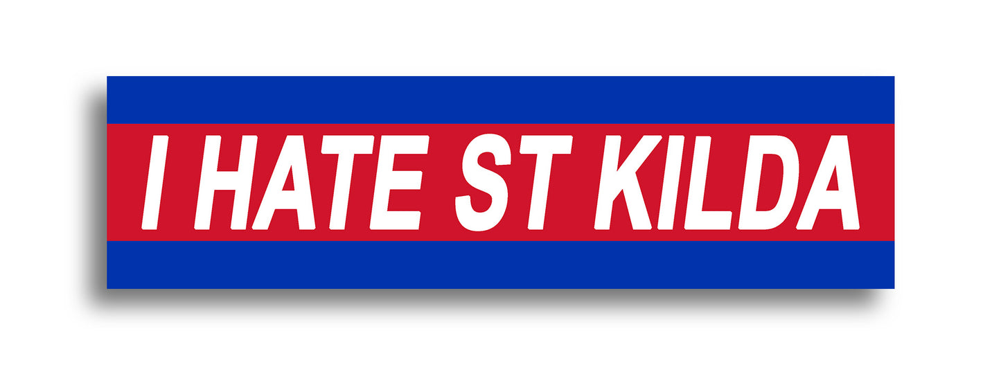 'I HATE ...' Footy Sticker