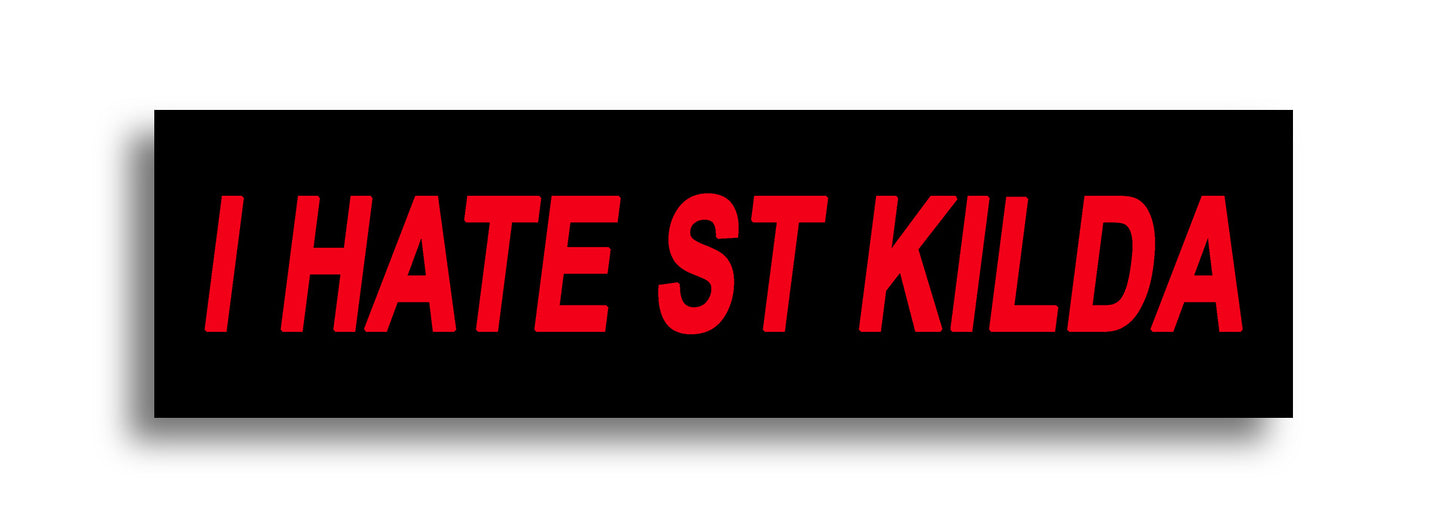 'I HATE ...' Footy Sticker