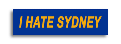 'I HATE ...' Footy Sticker