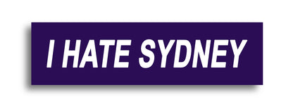 'I HATE ...' Footy Sticker