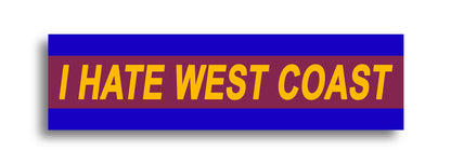 'I HATE ...' Footy Sticker