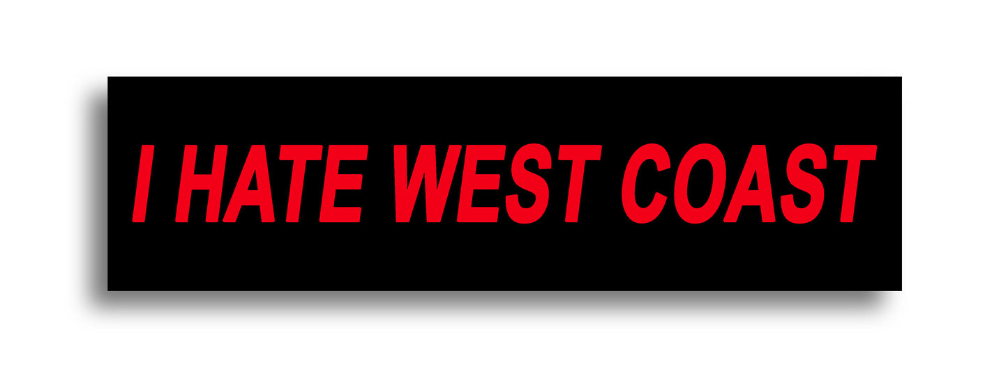 'I HATE ...' Footy Sticker