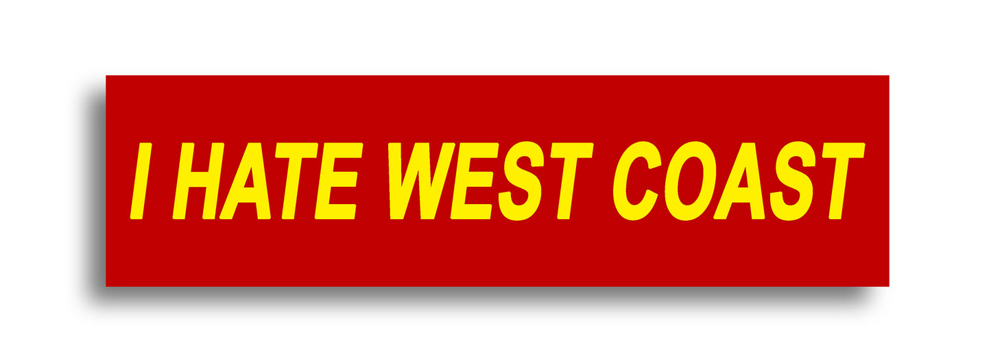 'I HATE ...' Footy Sticker