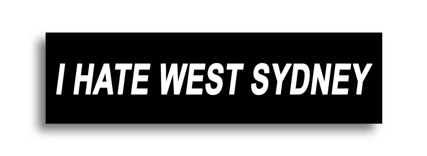 'I HATE ...' Footy Sticker