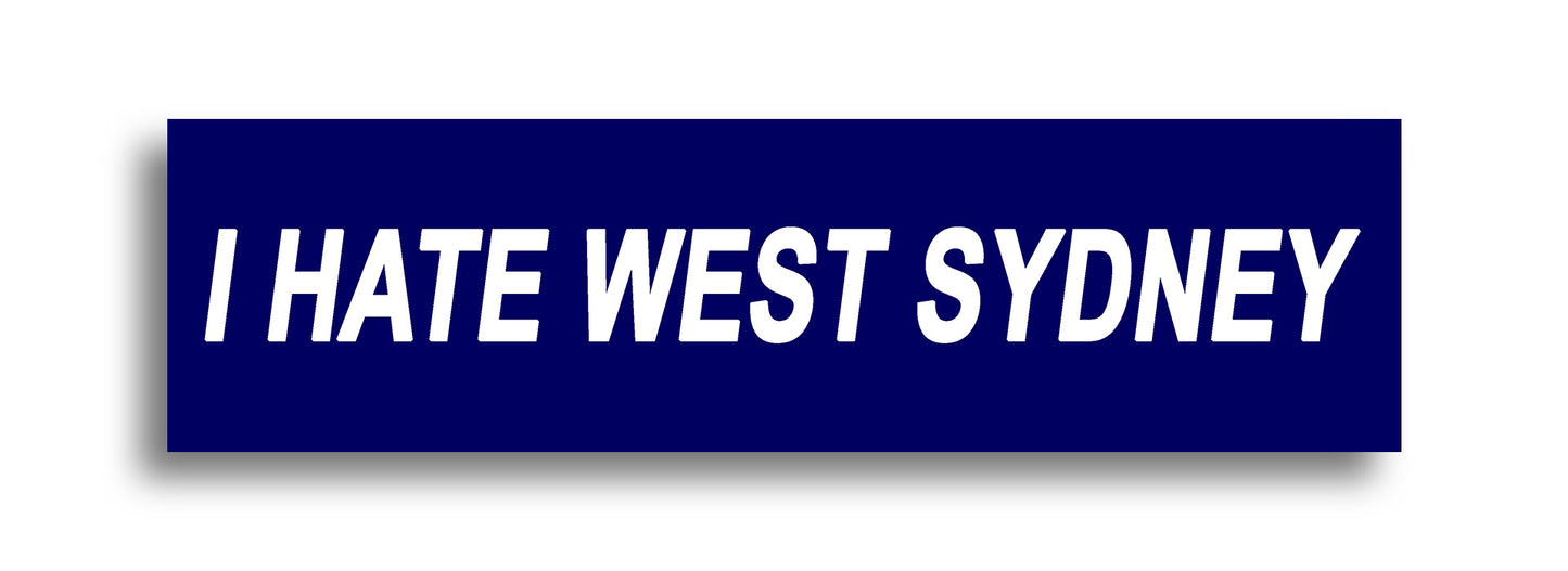 'I HATE ...' Footy Sticker