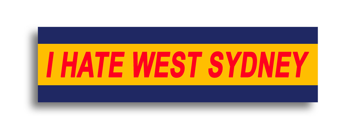 'I HATE ...' Footy Sticker