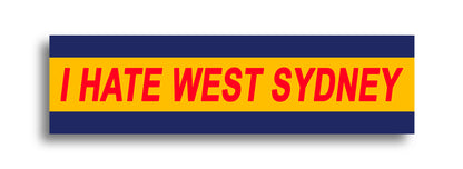 'I HATE ...' Footy Sticker