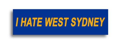 'I HATE ...' Footy Sticker