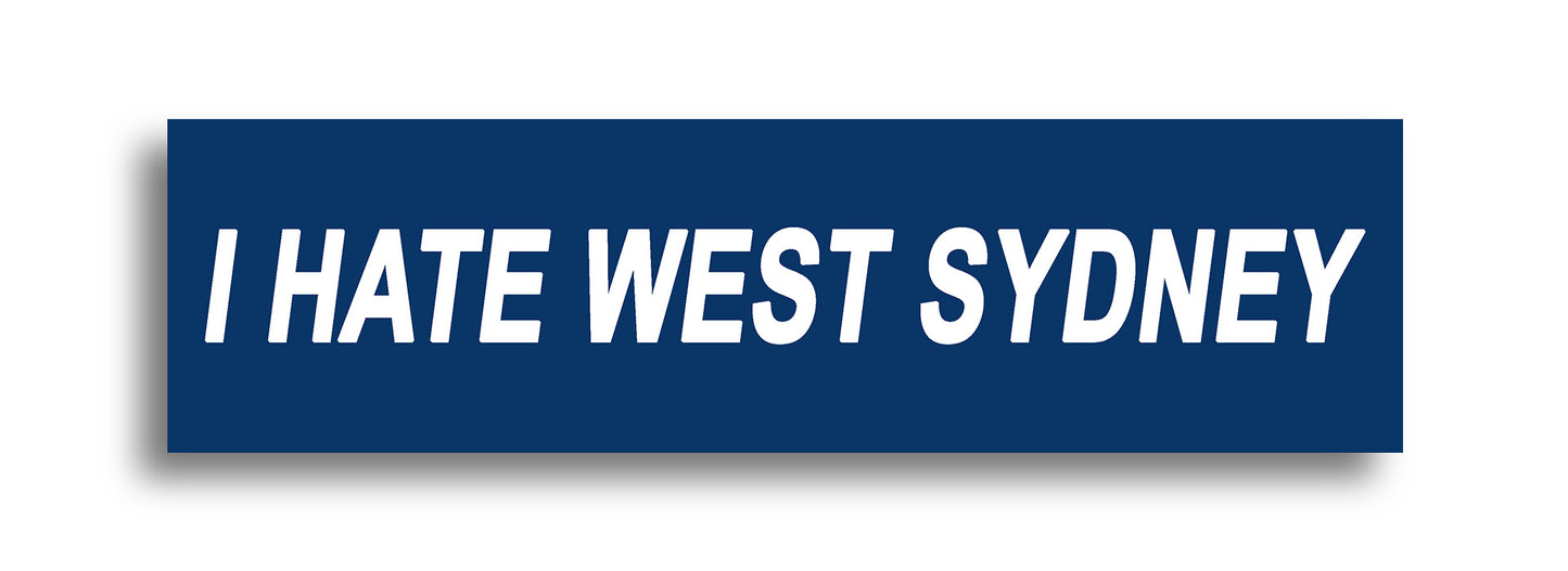 'I HATE ...' Footy Sticker