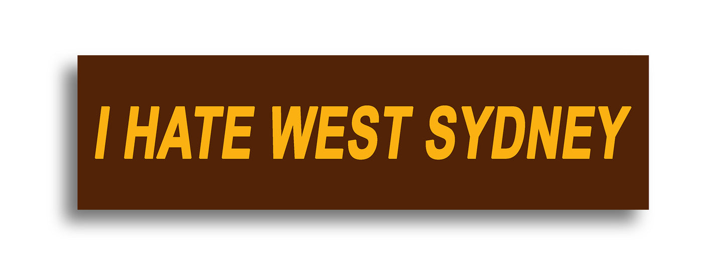 'I HATE ...' Footy Sticker