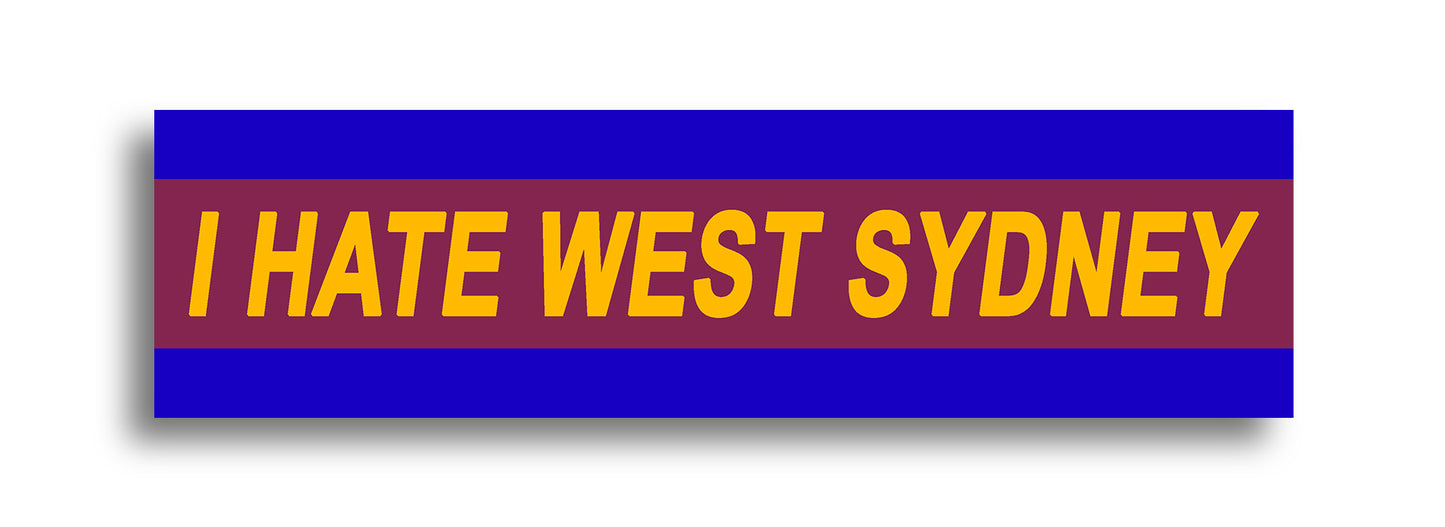 'I HATE ...' Footy Sticker