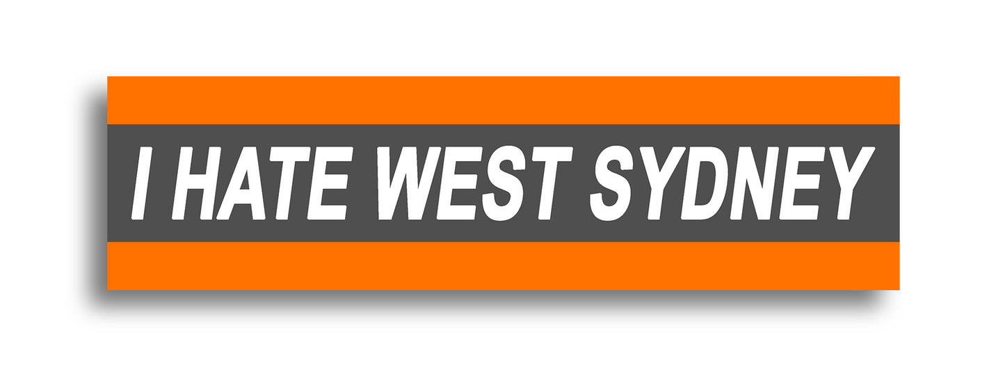 'I HATE ...' Footy Sticker