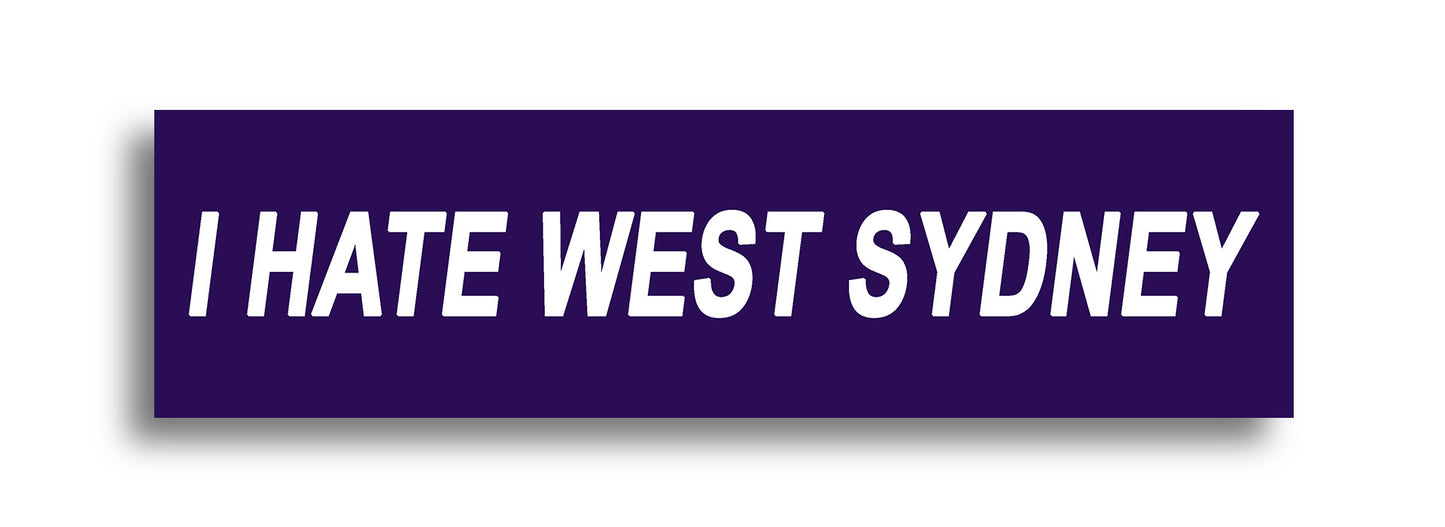'I HATE ...' Footy Sticker