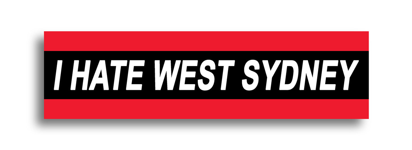 'I HATE ...' Footy Sticker