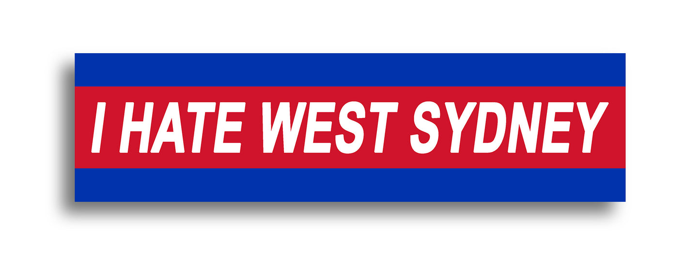 'I HATE ...' Footy Sticker