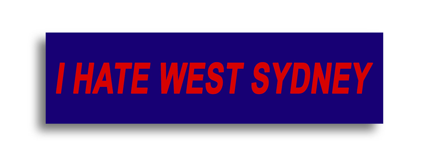 'I HATE ...' Footy Sticker