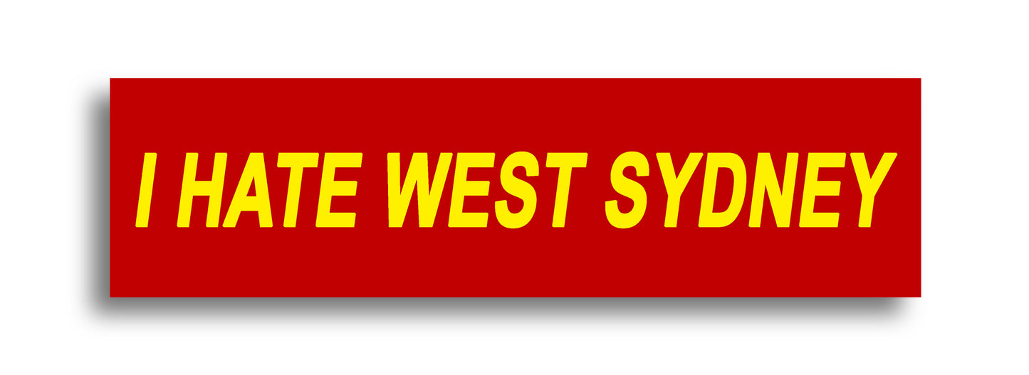 'I HATE ...' Footy Sticker