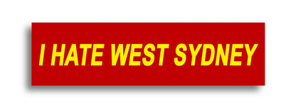'I HATE ...' Footy Sticker