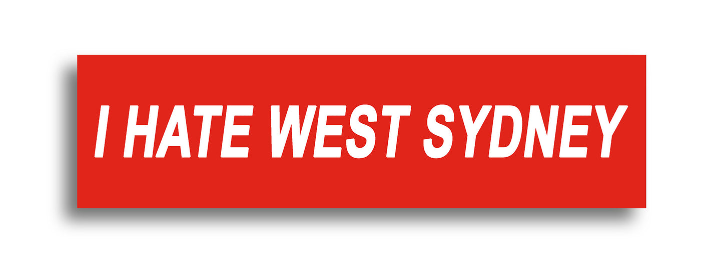 'I HATE ...' Footy Sticker