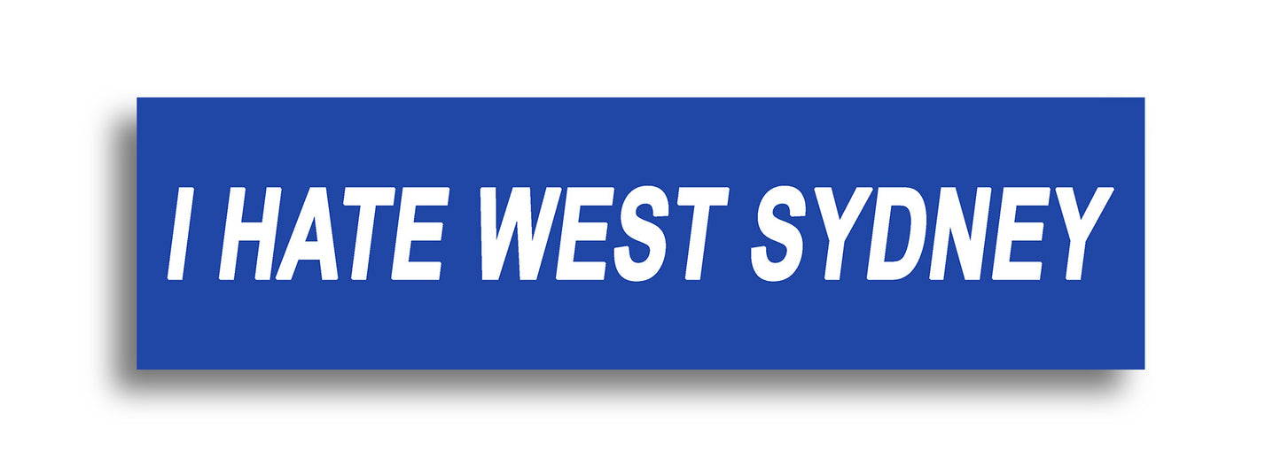 'I HATE ...' Footy Sticker