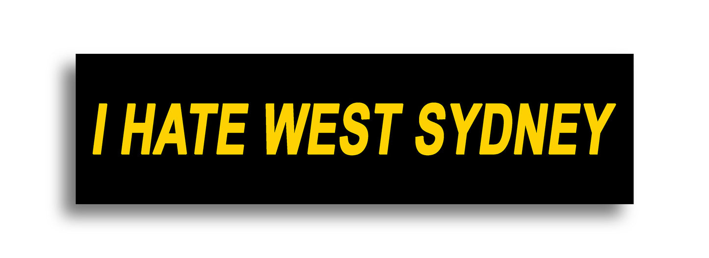 'I HATE ...' Footy Sticker