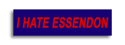 'I HATE ...' Footy Sticker