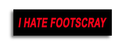 'I HATE ...' Footy Sticker