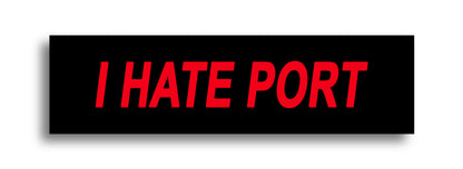 'I HATE ...' Footy Sticker