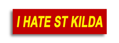 'I HATE ...' Footy Sticker