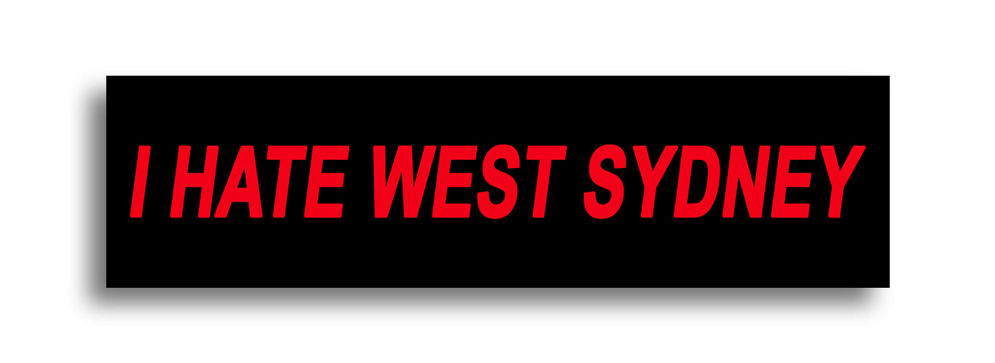 'I HATE ...' Footy Sticker